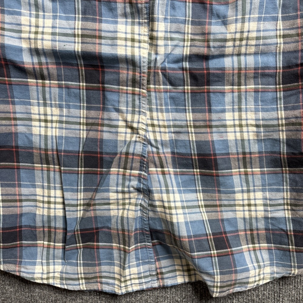 Frank & Eileen Barry Plaid Flannel Shirt Women's Large Cotton Button Long Sleeve - Picture 14 of 15